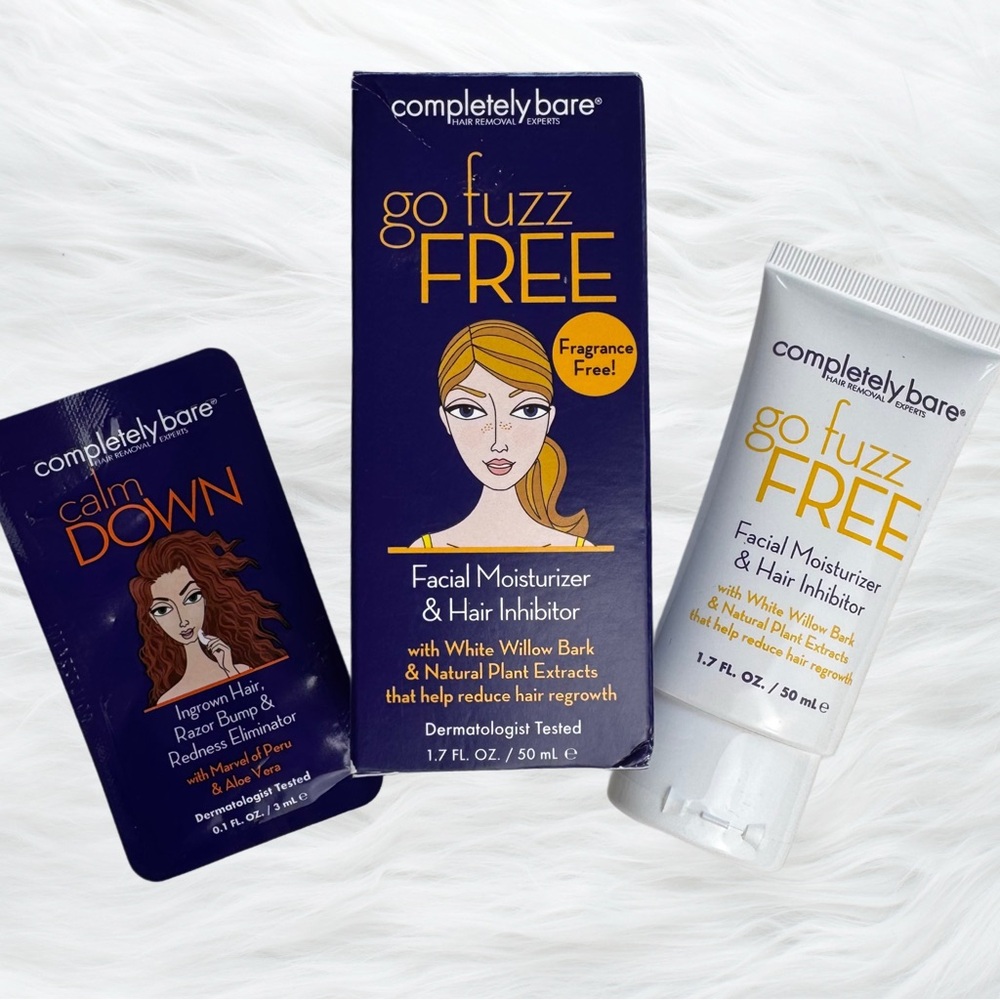 Completely Bare Go Fuzz Free And Ctrl+Alt+Del Set-Moisturizer & Hair Remover